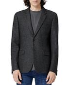 The Kooples Black Jacket With Elbow Patches