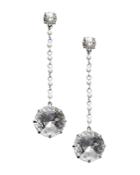 Tory Burch Faceted & Simulated Pearl Drop Earrings