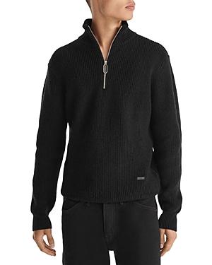 The Kooples Half Zip Wool Sweater