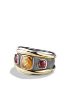 David Yurman Renaissance Ring With Citrine, Rhodalite Garnet And 14k Gold