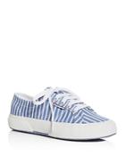 Superga Classic Shirting Fabric Lace Up Sneakers