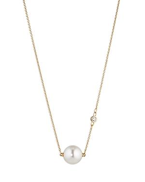 Nadri Cubic Zirconia & Mother Of Pearl Long Pendant Necklace In 18k Gold Plated, 24-26