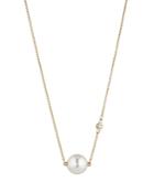 Nadri Cubic Zirconia & Mother Of Pearl Long Pendant Necklace In 18k Gold Plated, 24-26
