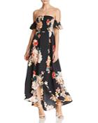 Band Of Gypsies Off-the-shoulder Maxi Dress