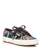 Superga Korelaw Embroidered Satin Lace Up Sneakers