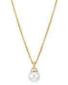 John Hardy 18k Yellow Gold Classic Chain Cultured Freshwater Pearl & Diamond Pave Pendant Necklace, 16 + 2 Extender