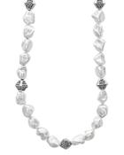 Lagos Sterling Silver Luna Freshwater Keshi Pearl Necklace, 18