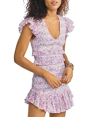 Loveshackfancy Sonora Ruffled Mini Dress