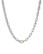 David Yurman 18k Rose Gold & Sterling Silver Dy Madison Link Chain Necklace, 18.25