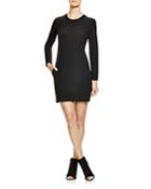 Dkny Quilted Long Sleeve Dress