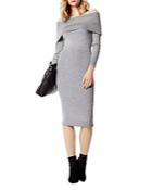 Karen Millen Off-the-shoulder Sweater Dress