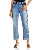 Hellessy Tucker Embellished Boyfriend Jeans In Medium Wash