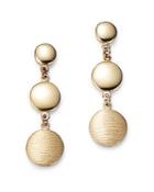 Bloomingdale's Satin Finish Drop Earrings In 14k Yellow Gold - 100% Exclusive