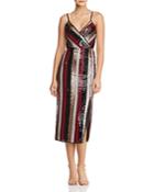 Aqua Sequined Stripe Dress - 100% Exclusive
