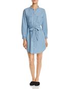 Eileen Fisher Chambray Belted Shirt Dress