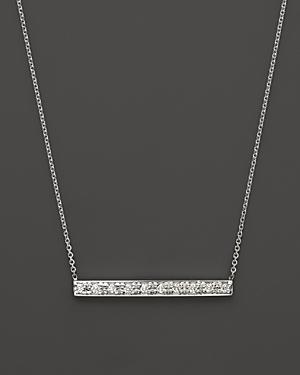 Kc Designs Diamond Bar Pendant Necklace In 14 White Gold, .10 Ct. T.w.