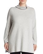 Eileen Fisher Plus Reversible Funnel Neck Tunic