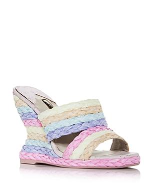 Sophia Webster Women's Ines Woven Wedge Espadrille Slide Sandals