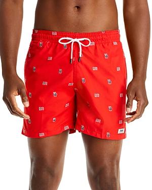 Trunks Surf & Swim Co. Sano Embroidered Regular Fit Swim Trunks