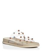 Vince Camuto Women's Partha Crystal Embellished Slide Sandals