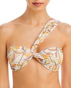 L*space Mick Asymmetric Printed Bikini Top