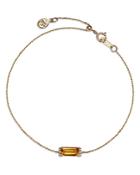 Bloomingdale's Citrine & Diamond Accent Chain Bracelet In 14k Yellow Gold - 100% Exclusive