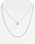 Chan Luu Dual Layer Diamond Pendant Necklace, 16