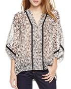 Two By Vince Camuto Abstract Print Blouse