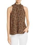 Status By Chenault Sleeveless Leopard-print Top
