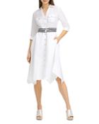 Karl Lagerfeld Paris Asymmetrical Hem Midi Dress