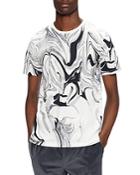 Ted Baker Brasier Marbled Swirl Print Tee