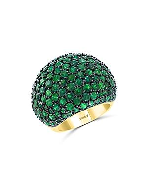 Bloomingdale's Emerald Statement Ring In 14k Yellow Gold - 100% Exclusive