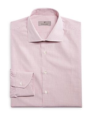 Canali Berry Micro Check Dress Shirt