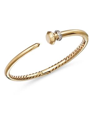 Alberto Amati 14k White & Yellow Gold Diamond Ring Cuff Bangle Bracelet