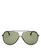 Tom Ford Chase Brow Bar Aviator Sunglasses, 69mm