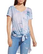 Two By Vince Camuto Abstract Print High/low Tee