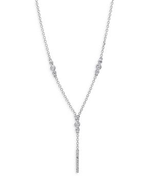 Bloomingdale's Diamond Y Necklace In 14k White Gold, 0.25 Ct. T.w. - 100% Exclusive