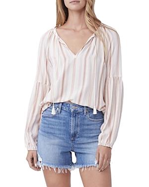 Paige Jovannie Stripe Tassel Blouse