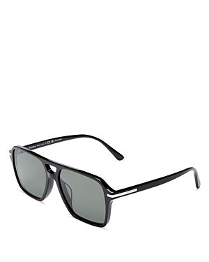 Prada Men's Polarized Brow Bar Square Sunglasses, 56mm