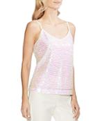 Vince Camuto Iridescent Sequined Cami