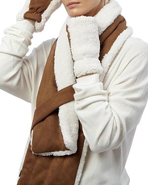 Apparis Ziggy Faux Shearling Scarf & Gloves Bundle