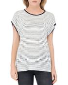 B Collection By Bobeau Therese Striped Tee