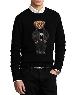 Polo Ralph Lauren Wool Tiger Polo Bear Regular Fit Crewneck Sweater