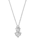 Bloomingdale's Princess-cut Diamond & Baguette Pendant Necklace In 14k White Gold, 0.65 Ct. T.w. - 100% Exclusive