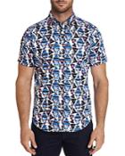 Robert Graham Full House Printed Short-sleeve Classic Fit Button-down Shirt - 100% Exclusive