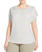 B Collection By Bobeau Curvy Nora Pleat Shoulder Tee