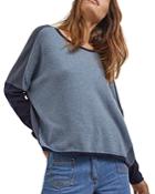 Gerard Darel Domitille Oversized Two Tone Cashmere Sweater