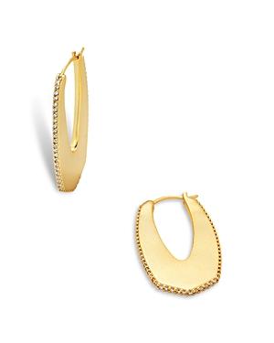 Kendra Scott Adeline Pave Elongated Hoop Earrings