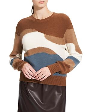 Theory Cashmere Intarsia Sweater