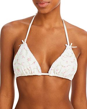 Frankies Bikinis Tia Waffle Knit Bikini Top